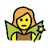 Woman Fairy Emoji 🧚‍♀️ image - OpenMoji style