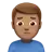 Man Frowning: Medium Skin Tone