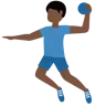 Man Playing Handball: Dark Skin Tone Emoji 🤾🏿‍♂️ image - Twitter / X (Twemoji) style