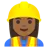 Woman Construction Worker: Medium-Dark Skin Tone
