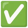 Check Mark Button Emoji ✅ image - Google Noto Color Animated style