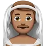 Man With Veil: Medium Skin Tone Emoji 👰🏽‍♂️ image - Apple style