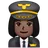 Woman Pilot: Dark Skin Tone
