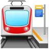 สถานี Emoji 🚉 image - WhatsApp style