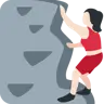 Woman Climbing: Light Skin Tone Emoji 🧗🏻‍♀️ image - Twitter / X (Twemoji) style