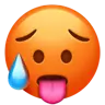 過熱した顔 Emoji 🥵 image - Apple style