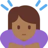 Woman Bowing: Medium-Dark Skin Tone Emoji 🙇🏾‍♀️ image - Twitter / X (Twemoji) style