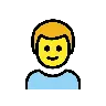 Junge Emoji 👦 image - OpenMoji style
