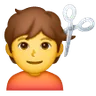 理发 Emoji 💇 image - Samsung style