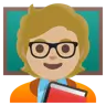Teacher: Medium-Light Skin Tone Emoji 🧑🏼‍🏫 image - Google Noto Color style