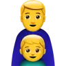 Family: Man, Boy Emoji 👨‍👦 image - Apple style