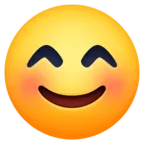 Emoji Volto sorridente con occhi sorridenti 😊 image - Facebook Meta style