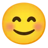 Emoji Volto sorridente con occhi sorridenti 😊 image - Google Noto Color style