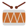 Emoji Tamburo con bacchette 🥁 image - Tossface style