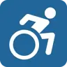 Symbole fauteuil roulant Emoji ♿ image - Twitter / X (Twemoji) style
