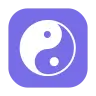 Yin Yang Emoji ☯ image - Tossface style