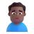 Man Frowning: Medium-Dark Skin Tone