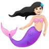 Mermaid: Light Skin Tone Emoji 🧜🏻‍♀️ image - Samsung style