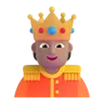 Person With Crown: Medium Skin Tone Emoji 🫅🏽 image - Microsoft 3D Fluent style
