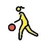 Woman Bouncing Ball Emoji ⛹️‍♀️ image - OpenMoji style