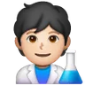 Scientist: Light Skin Tone Emoji 🧑🏻‍🔬 image - Samsung style