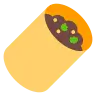 墨西哥卷饼 Emoji 🌯 image - Tossface style