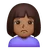 Woman Frowning: Medium-Dark Skin Tone