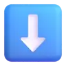 Down Arrow Emoji ⬇ image - Microsoft 3D Fluent style