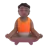 Person In Lotus Position: Medium-Dark Skin Tone
