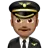 Man Pilot: Medium Skin Tone
