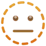 点線の顔 Emoji 🫥 image - WhatsApp style