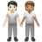People Holding Hands: Light Skin Tone, Medium Skin Tone