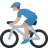 Man Biking: Medium Skin Tone