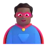 Man Superhero: Medium-Dark Skin Tone Emoji 🦸🏾‍♂️ image - Microsoft 3D Fluent style