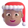 Mx Claus: Medium Skin Tone Emoji 🧑🏽‍🎄 image - Microsoft 3D Fluent style
