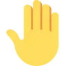 Emoji Alzato il dorso della mano 🤚 image - Twitter / X (Twemoji) style