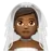 Person With Veil: Medium-Dark Skin Tone