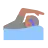 Person Swimming: Medium Skin Tone