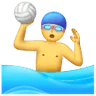 Man Playing Water Polo Emoji 🤽‍♂️ image - Samsung style