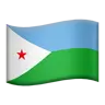 Flag: Djibouti Emoji 🇩🇯 image - Apple style