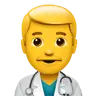 Man Health Worker Emoji 👨‍⚕️ image - Apple style