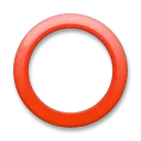 Hollow Red Circle