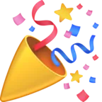 パーティー・ポッパー Emoji 🎉 image - Facebook Meta style