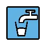 Potable Water Emoji 🚰 image - OpenMoji style