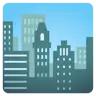 Stadtbild Emoji 🏙 image - Google Noto Color style