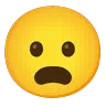 Visage renfrogné à la bouche ouverte Emoji 😦 image - Google Noto Color Animated style