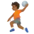 Person Playing Handball: Medium-Dark Skin Tone