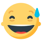 Grinning Face With Sweat