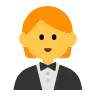 Emoji Uomo in smoking 🤵 image - Tossface style