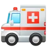 Ambulance Emoji 🚑 image - WhatsApp style